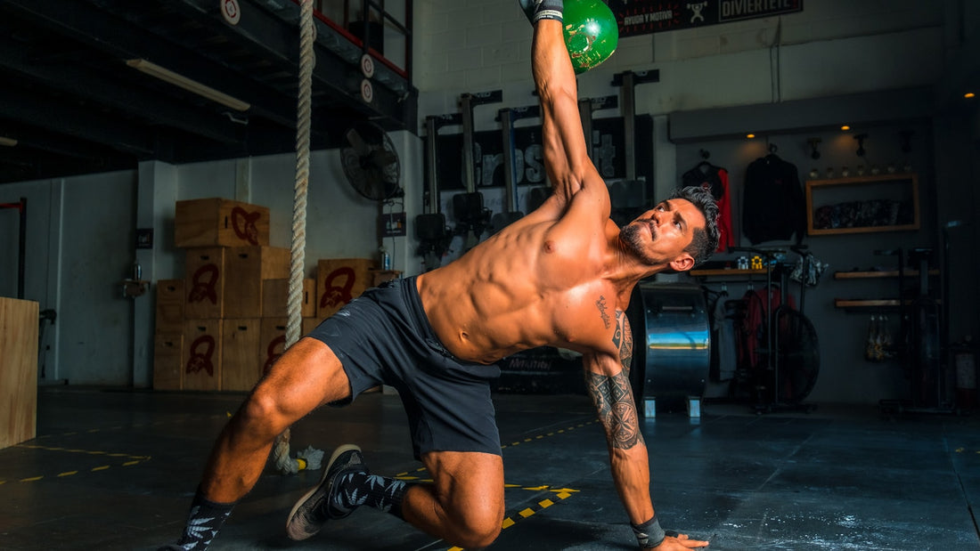 Athlete recovering after training