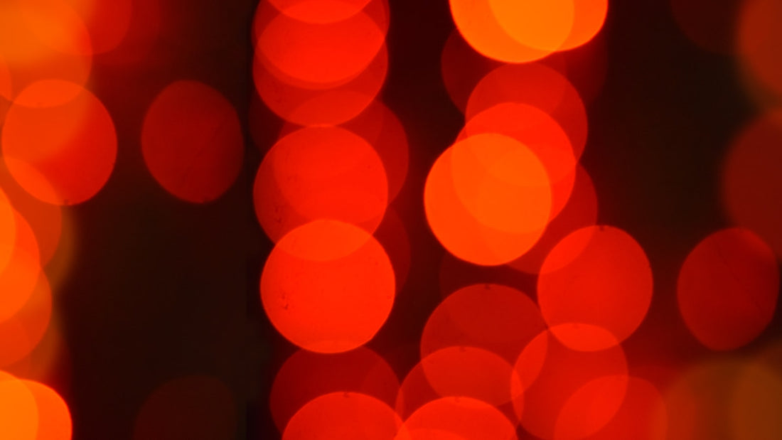Warm red light glow