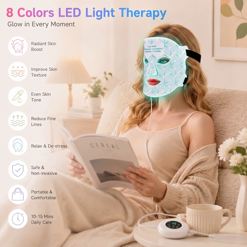 The Glow Mask Pro LED face mask with red, blue and near-infrared light by Vigiva — view 7