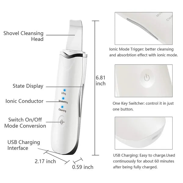 The Polish Instrument sonic facial skin scrubber by Vigiva — view 4
